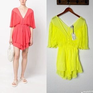 Forte Forte plunging V-neck pleated dress